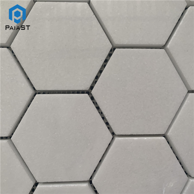 Carrara Hexagon Honed Marble Mosaic Carrara Hexagon Honed Marble Mosaic