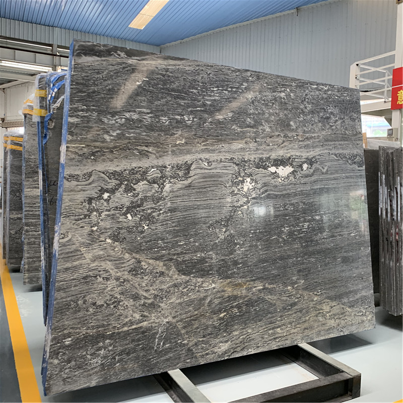 Wave Grey Marble for Flooring Slab