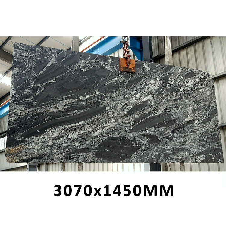 Black marble tile