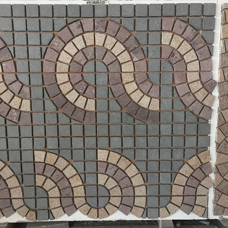 Irregular granite paving stone Irregular granite paving stone