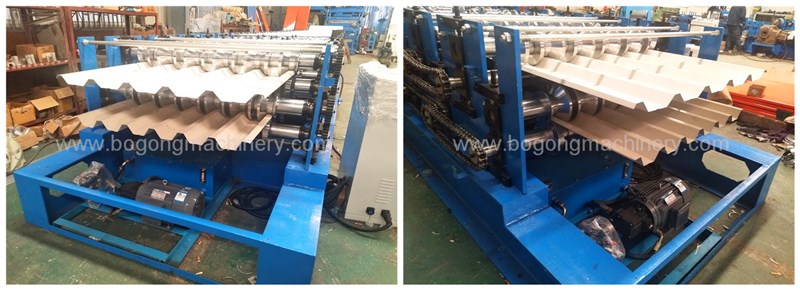 galvanized steel roof dual level roll forming machine