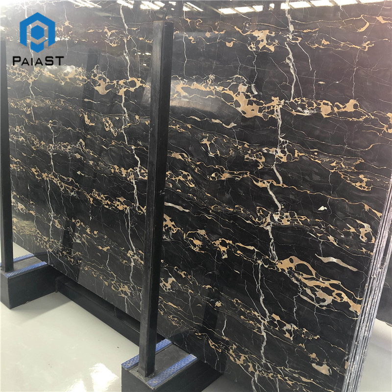 black and gold marble slabs