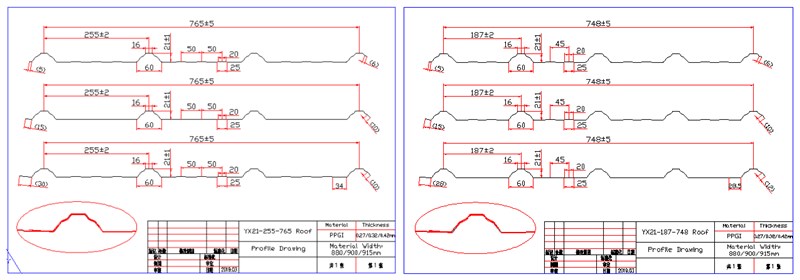 roof sheet roll forming machine