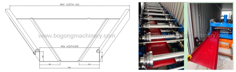 tapered standing seam roof roll forming machine for sale