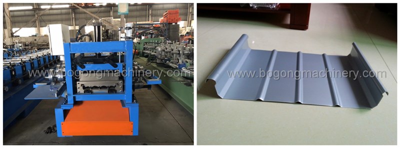 aluminum zinc sheet standing seam roll forming machine