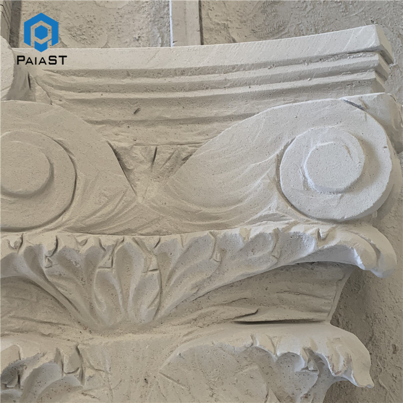 Natural limestone column capital