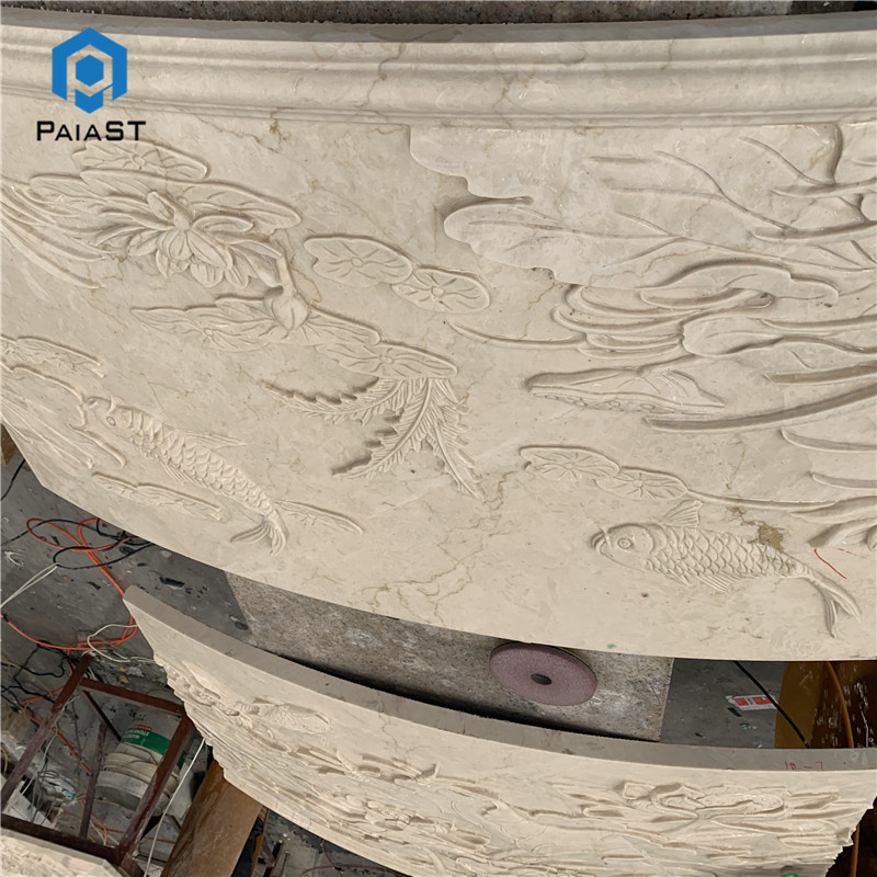 C3d cnc marble carving outside wall