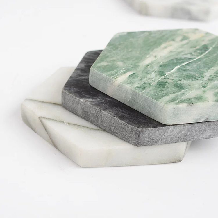 Green marble Colorgon coaster Green marble Colorgon coaster