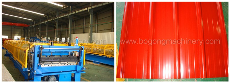 Pre-painted Roofing Sheet Roll Forming Machine