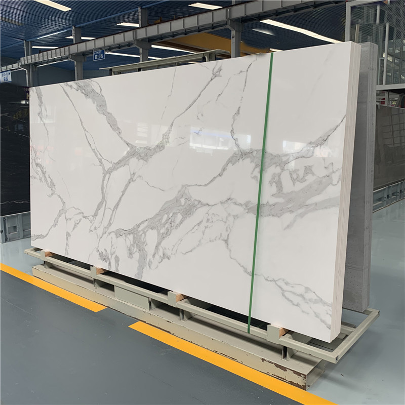 calacatta white marble slab