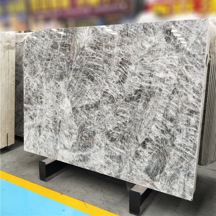 White silver granite