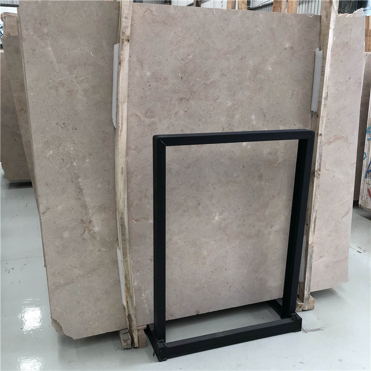 Beige limestone slab