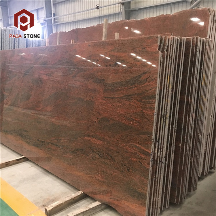 Granite Slab Multicolor Red Granite