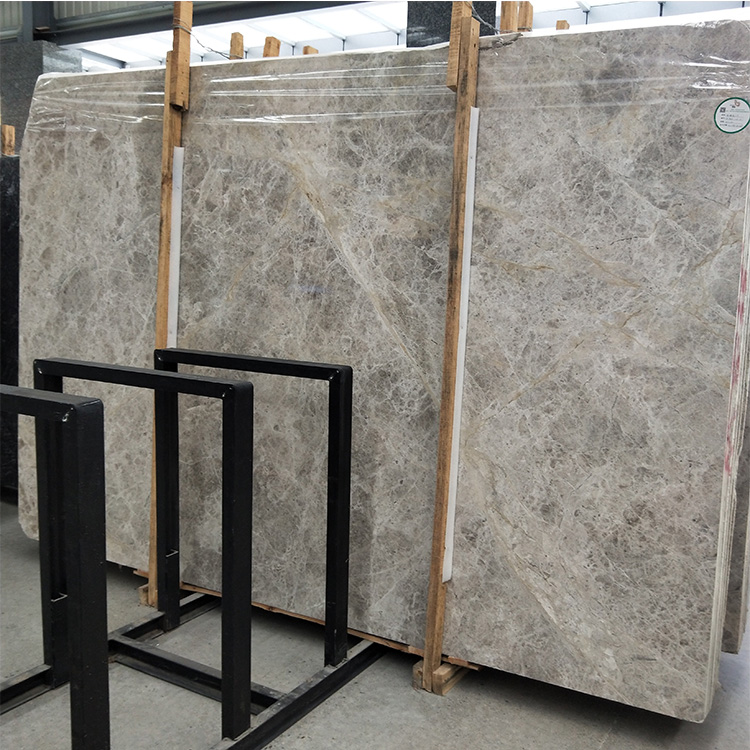 Marble slab shower wall