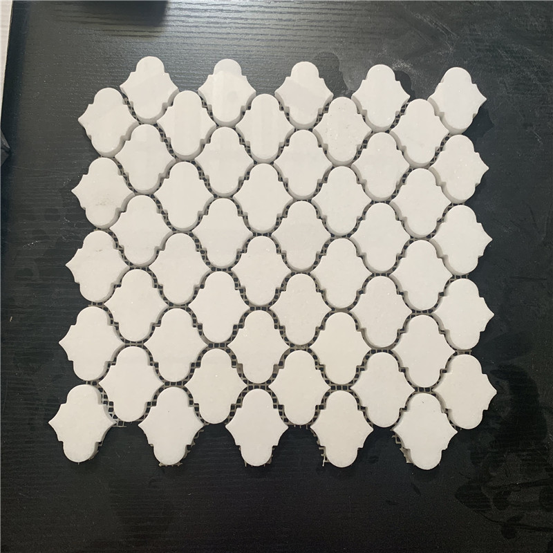 Bianco Carrara Marble Lantern Mosaic Bianco Carrara Marble Lantern Mosaic