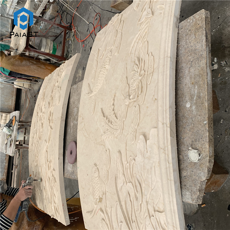 C3d cnc marble carving outside wall