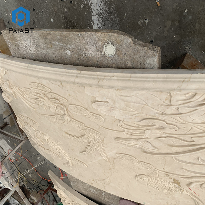 C3d cnc marble carving outside wall