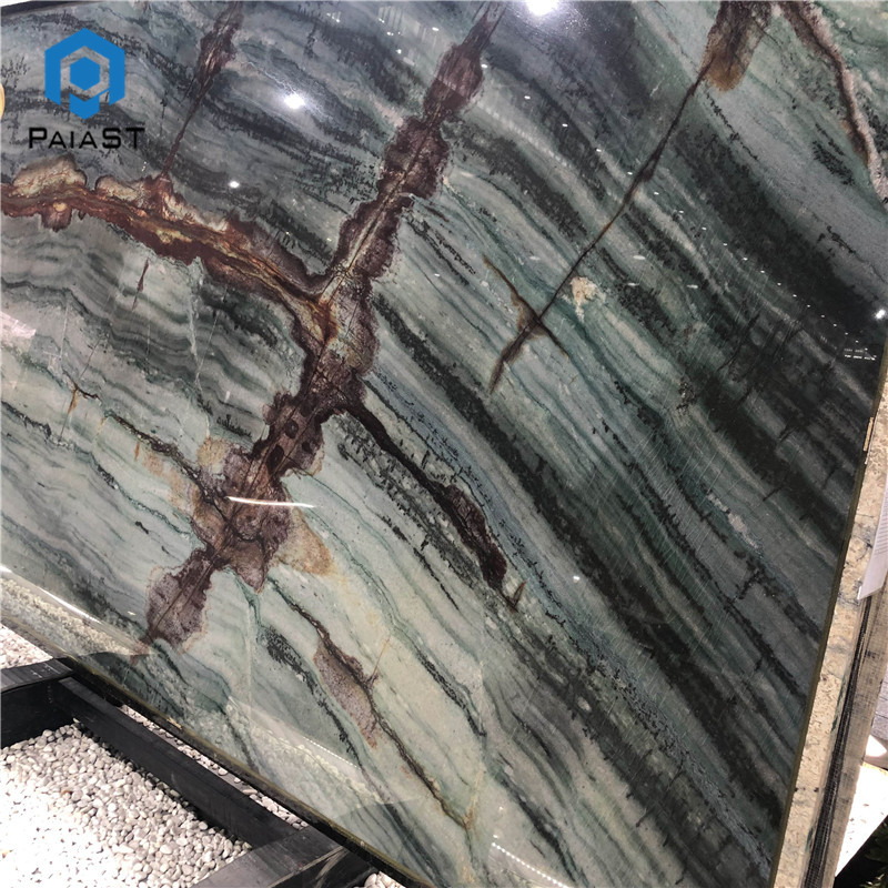 Polished Green Quartzite Slab