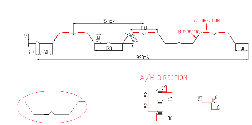 China floor deck roll forming machine