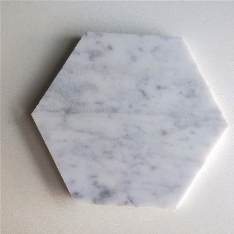 White marble coaster