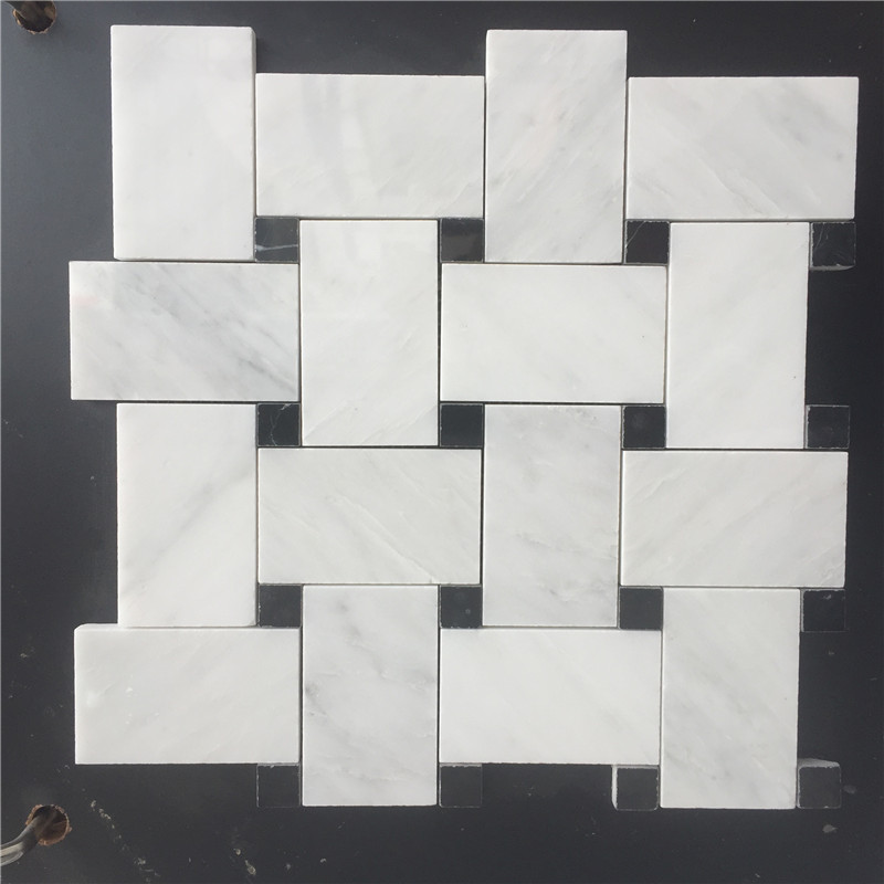 carrara white marble mosaic