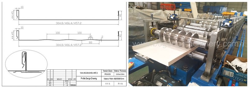 pre-painted gusset plate roll forming machine