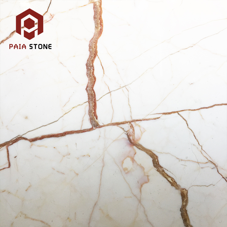 White Marble With Gold Vein