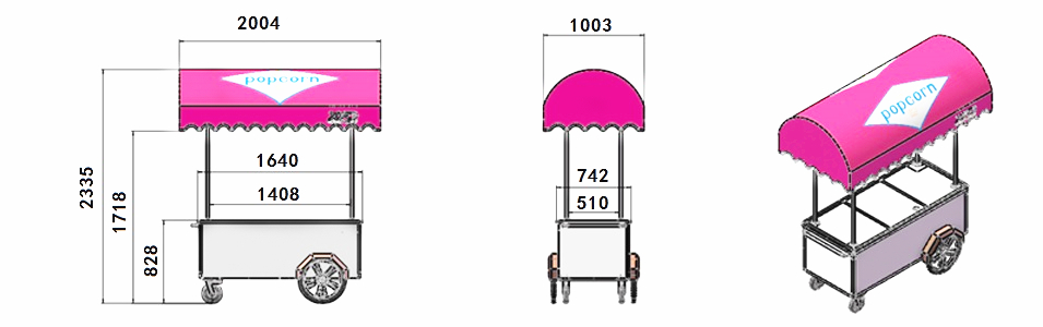Popcorn Wagon Mobile Cart Popcorn Wagon Mobile Cart