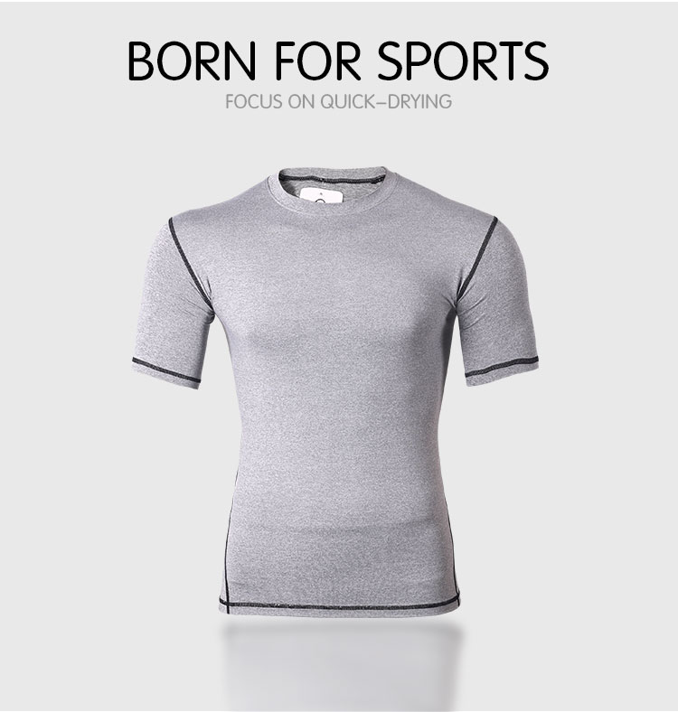 Mens workout compression T shirts
