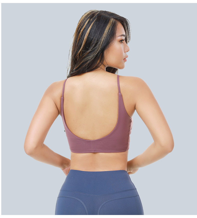 The back view of the yoga bra