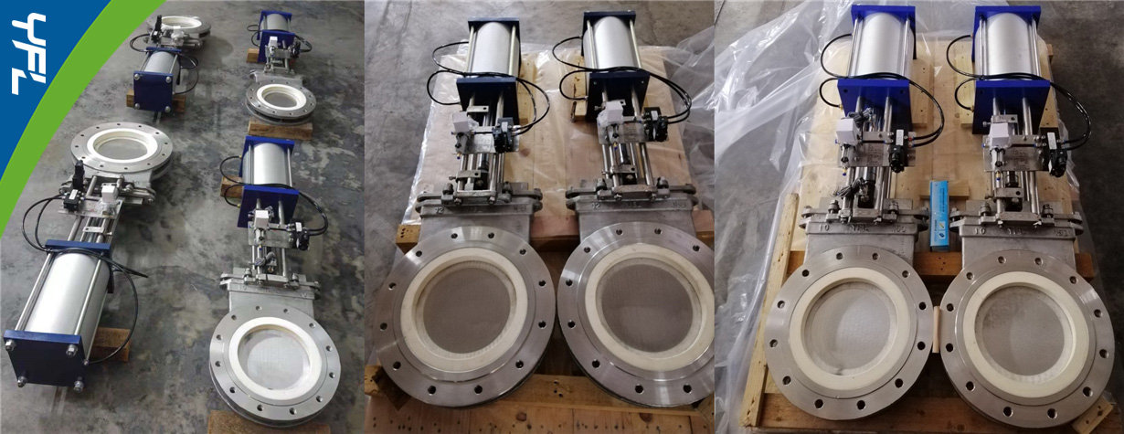 ceramic knife gate valves for fly dust