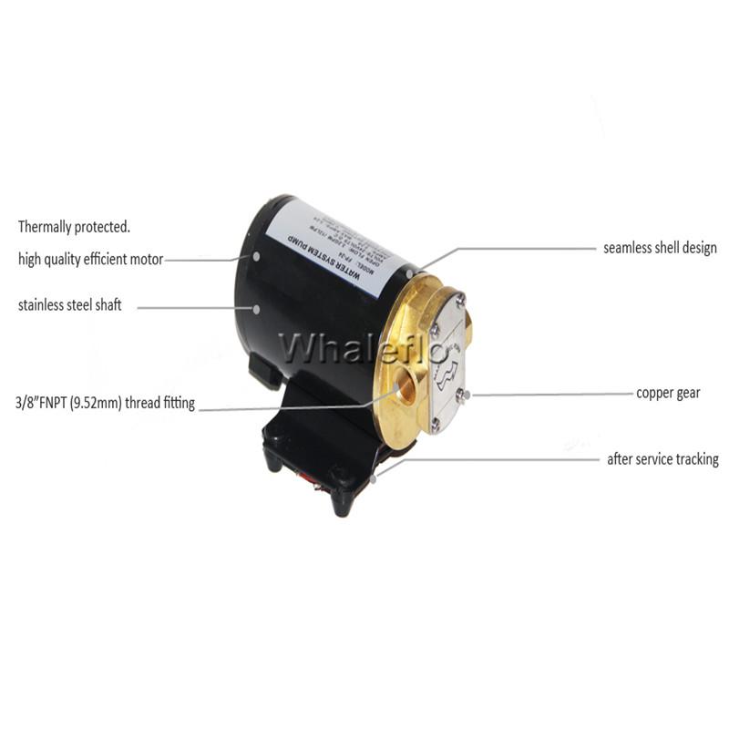 whaleflo dc gear oil pump