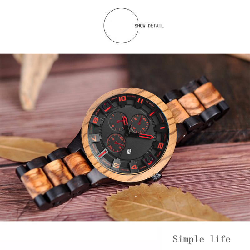 Mens Engraved Handmade Natural Bamboo Watches Mens Engraved Handmade Natural Bamboo Watches
