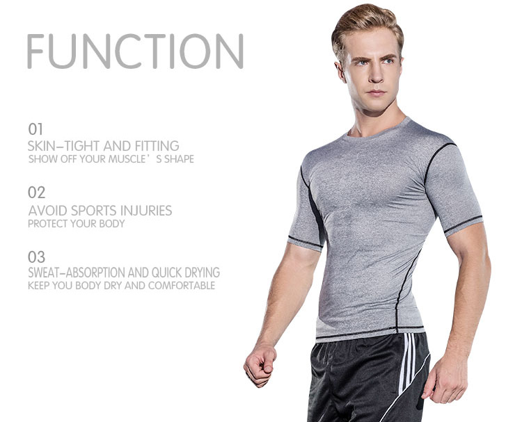 athlete compression Short sleeve T shirts