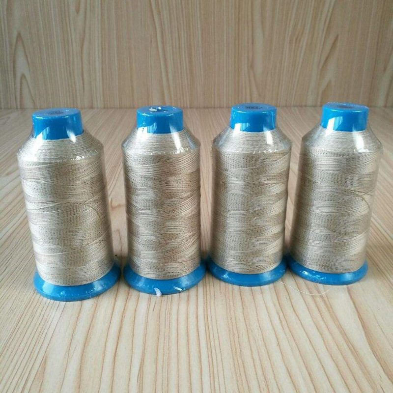 Teflon coated fiberglass sewing thread