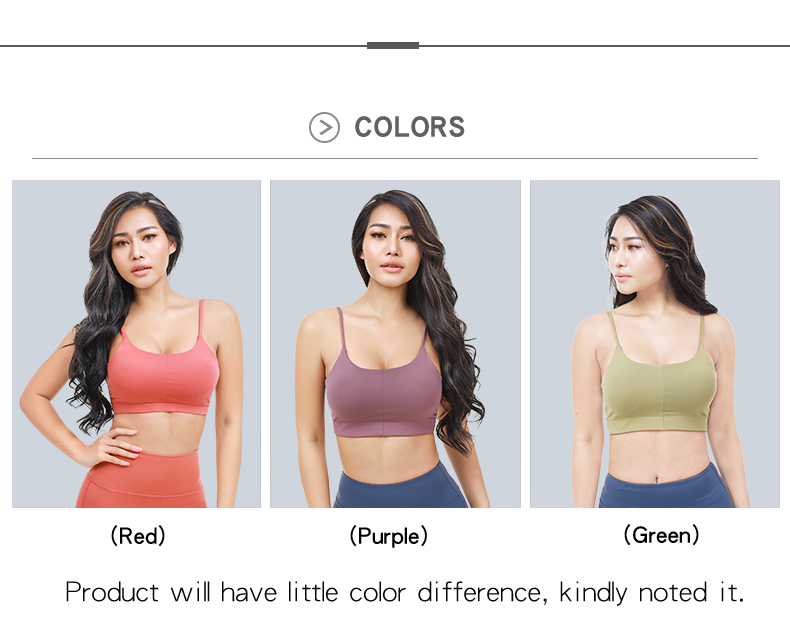 yoga bra color options