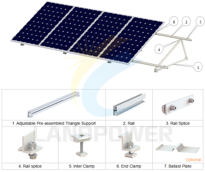flat roof solar mounting flat roof solar mounting