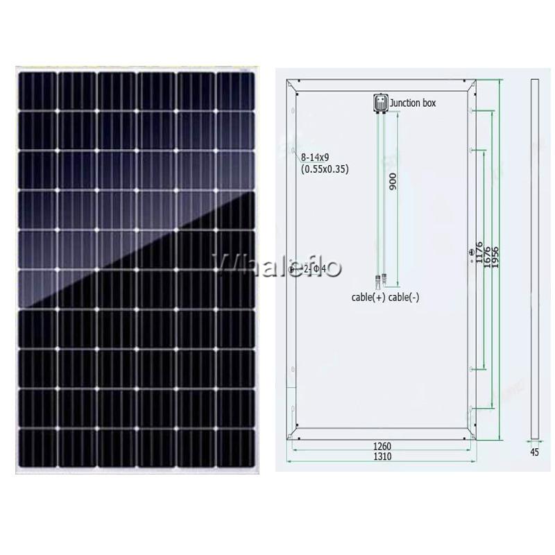 Whaleflo solar panel drawing