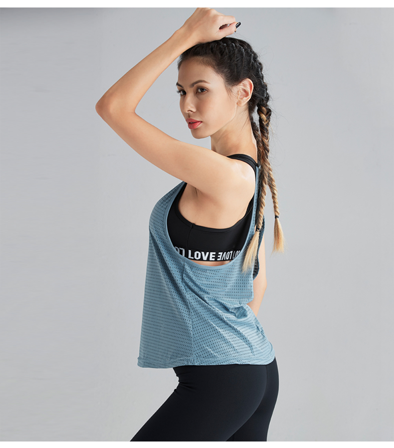 Women workout sleeveless T shirts