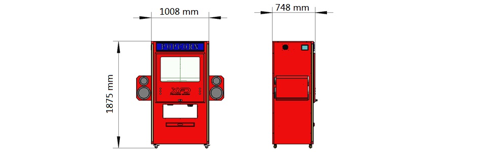 Red self-serve Dispenser Red self-serve Dispenser