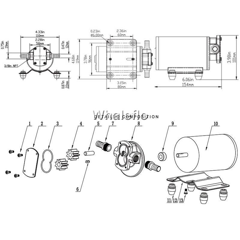 Whalelfo gear pump