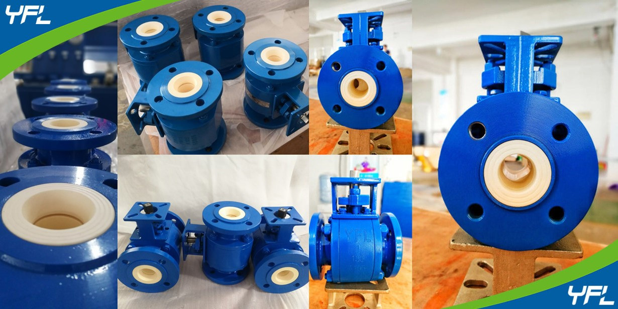 ceramic V-port ball valves for copper slurry