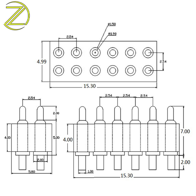 brass spring pin