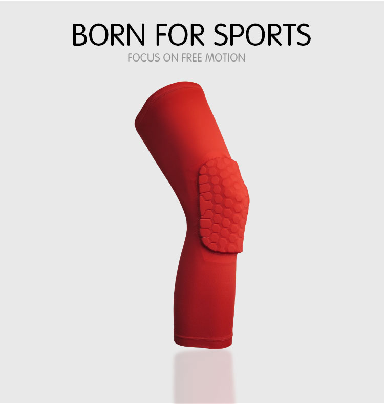 red basketball knee pads