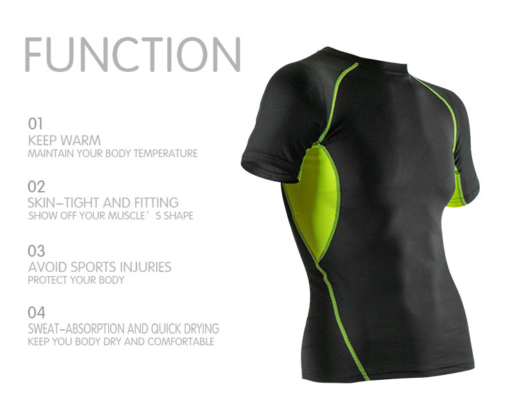 Fitness T shirt with mesh panel