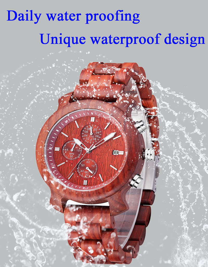 All Black RedEbony Wooden Watch for Sale All Black RedEbony Wooden Watch for Sale