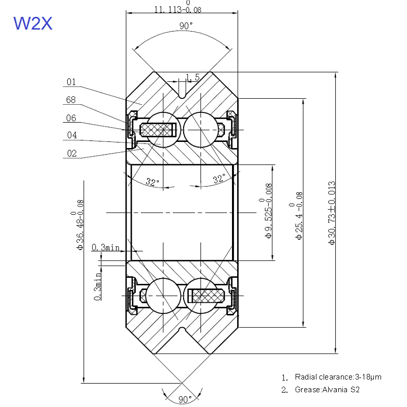 W2X BEARING W2X BEARING