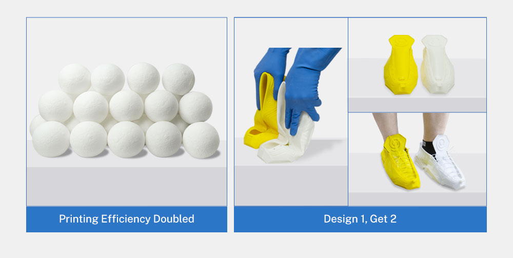 Double Productivity of DMP 3D Printing System