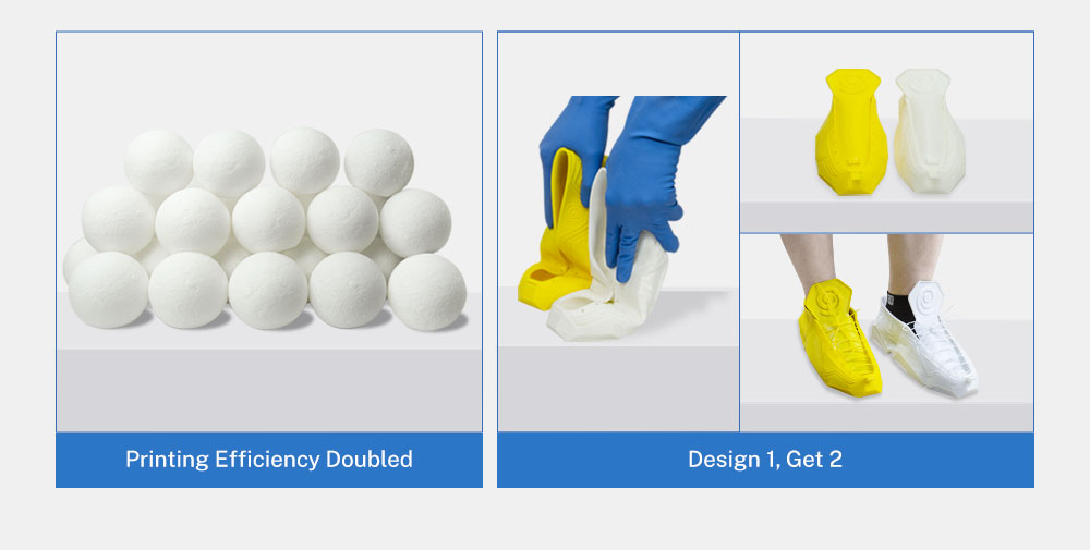 Double Productivity of DMP 3D Printing System