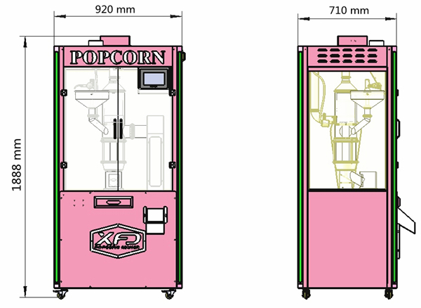 Air flow puffing machine Air flow puffing machine